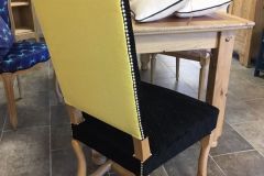 Chaise os de mouton- tissu dos Casal. La Teste de Buch