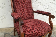 Changement de couverture fauteuil Voltaire