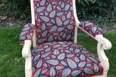 Changement de couverture fauteuil Voltaire